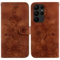 thumbnail image 2 of TECH CIRCLE For Galaxy S24 Ultra Wallet Case for Women, Premium PU Leather Floral Flip Cover with Card Holder, Kickstand Feature Protective Purse Case for Samsung Galaxy S24 Ultra 6.8" 2024,Brown, 2 of 8