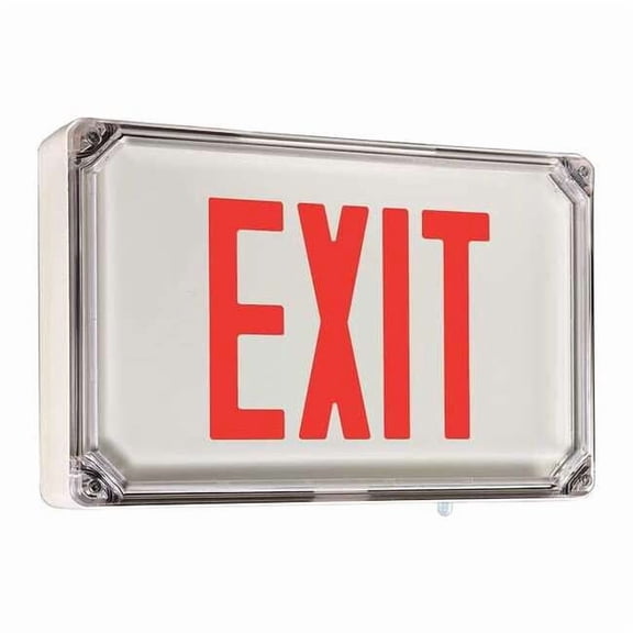 Dual-Lite Ext Sgn,Alum,Wht,14 45/64in,1.8W SEWLSRW