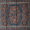 thumbnail image 1 of Ahgly Company Indoor Square Persian Light Blue Traditional Area Rugs, 8' Square, 1 of 4
