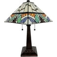 thumbnail image 2 of Tiffany Style 2 Light Mission Table Lamp - 23" Tall, 2 of 4