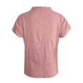 thumbnail image 3 of JUNWELL Plus Size Women Short Sleeve T-Shirt Fashion Solid Color Round Neck Blouse Tops Ruched Base Tops, 3 of 3
