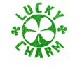 thumbnail image 3 of CafePress - Lucky Charm Shamrock St. Patrick's Day Greeting - Greeting Card, Blank Inside Matte, 3 of 3