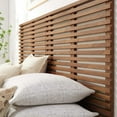 thumbnail image 7 of Modway Render Wall Mount Modern Wood King Headboard in Walnut, 7 of 7