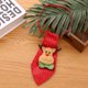 thumbnail image 5 of 2 piezas de decoraciones navideñas para corbatas, corbata creativa con lentejuelas, decoración colgante para árbol de Navidad, pequeño regalo para niños y adultos (verde y rojo), 5 of 5