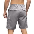 thumbnail image 3 of Fgvctg Cargo Shorts for Men Elastic Waist Casual Summer Travel Cargo Shorts Stretch Waistband Soft Classic Fit Short Workout Plus Size Pants with Pockets,Gray,L, 3 of 5