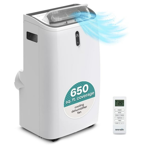 Portable Air Conditioner - 14000 BTU Cooling Capacity (ASHRAE) (White)