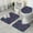 Multicolor Feather Pattern, variant on White Boho Bohemia Rainbows Clouds Stars Pattern Bathroom Rugs Sets 3 Piece,Toilet Cover Set,Absorbent Non Slip Bathroom Mats Sets with U-Shaped Contour Rug Toilet Rug Set