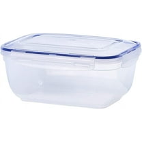 Superio Sealed Food Storage Container, 4.2 Qt, Airtight Leak Proof Meal Prep Containers, Rectangle Shape, Microwave and freezer safe, BPA-free Plastic