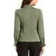 thumbnail image 3 of CAMISA DE SATÉN DE MANGA LARGA CON CUELLO ALTO Y VOLANTES PARA MUJERES INSPIRADAS CHIC XL VERDE POLVO, 3 of 6
