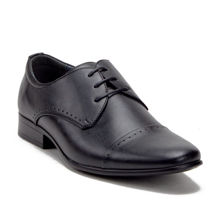 靴 2021ss leather dress shose size:39 Men's 79893 Leather Lined Cap Toe Lace Up Oxfords Dress Shoes