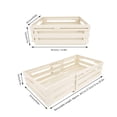 thumbnail image 6 of YAHHU Retractable Storage Box PP Stackable Sundries Storage Bin Pantry Organizer Container Box for Bedroom Living Room Office, White, 12 inches / 30.5 cm, 6 of 10