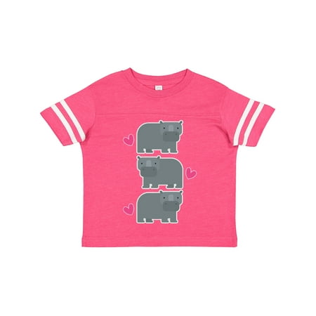

Inktastic Hippo Cute Hippotamus Animals Gift Toddler Toddler Girl T-Shirt