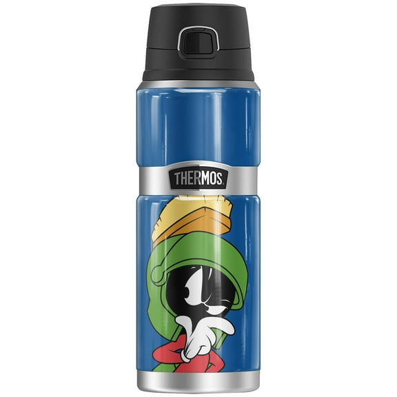 Looney Tunes Marvin The Martian, THERMOS STAINLESS KING Stainless Steel Drink Bottle, Vacuum insulated & Double Wall, 24oz