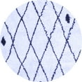 thumbnail image 1 of Ahgly Company Indoor Round Solid Blue Modern Area Rugs, 8' Round, 1 of 4