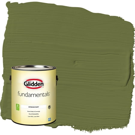 Glidden Fundamentals Oakmoss / Green, Eggshell Interior Paint, 1 Gallon