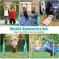 thumbnail image 3 of Gymnastics Bar for Home -Height Adjustable 3' to 5' Foldable Gymnastic Bar for Kids Ages 3-15, Ideal for Indoor and Home Training Bar, 3 of 8
