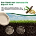 thumbnail image 6 of 250 Piece Biodegradable Paper Plates and Bowls Set Compostable 7 Inch and 9 Inch Brown Disposable Dinnerware with Forks Knives and Spoons, 6 of 6