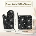 thumbnail image 2 of Spider Web Oven Mitts Pot Holders Set of 2, Kitchen Heat Resistant Hot Pads for Women Men Cooking BBQ Baking, 2 of 6