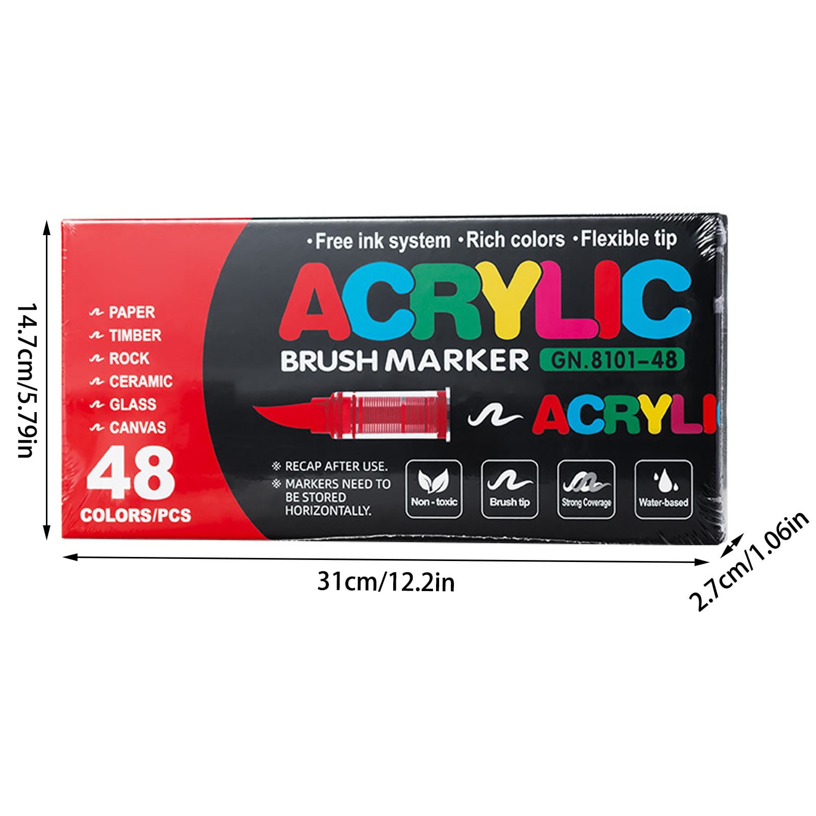 Stellaya Acrylic Paint Markers Fine Tip Art Supplies for Detailed Coloring Books and Projects