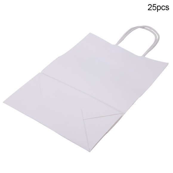 Greensen Kraft Paper With Handle,Gift Bag,25 PCS Gift Bag Kraft Paper for Wedding Candy Favor Bag With Handle