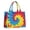 Colorful Rainbow Tie, variant on Large Capacity Tote Bag,Colorful Tie Dye Pattern Handbag Fashion Luxury Tote Bag,15.7"x13"x 5.1" Inches,Laptop Compatible