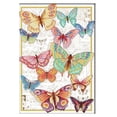thumbnail image 2 of Juego de puntadas estampadas de 11/14 hilos, tela Adia, patrón de mariposa preimpreso, bricolaje 11CT 40x55cm, 2 of 9