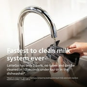 Philips 3300 Fully Automatic Espresso Machine with LatteGo Milk Frother, Black and Chrome