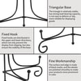 thumbnail image 4 of Iron Display Stand, Metal Easel Classic Table Display Stand Light Frosting To Make Focus On Showpiece Enhancing Home Taste For Decorating Plates Photo Frames(8in),Easels, 4 of 8