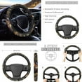 thumbnail image 3 of Renewold Horse Camo Hunting Forest Car Seat Cover Full Set Car Accessories 11 PCS, with Non-slip Steering Wheel Covers Seat Belt Cover Car Coasters Keychain Universal Fit Most Vehicles SUV Sedans, 3 of 7
