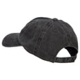 thumbnail image 3 of Mermaid Shape Embroidered Washed Cotton Cap - Black OSFM, 3 of 5