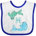 thumbnail image 3 of Inktastic Cute Pisces the Fish Zodiac Sign Boys or Girls Baby Bib, 3 of 4