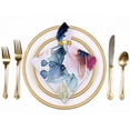 thumbnail image 2 of Nawy Flowers Polyester Party Dinner Decoration Washable Napkins, Reusable Fabric for Events 6 PCS, 2 of 7