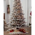 thumbnail image 4 of Mushroom Christmas Tree Skirt 48 Inches Large Christmas Skirt Tree, Country Southwest Fall Maple Leaf Botanical Tree Skirt Christmas Decorations for Fireplace Party Holidays Indoor Outdoor, 4 of 7