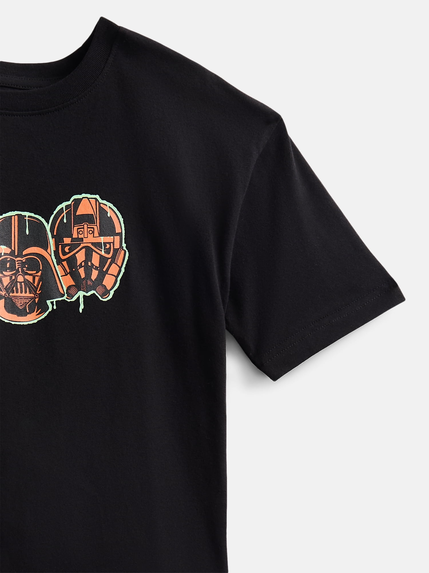 Star Wars Ghoulactic Boys Halloween Front and Back Graphic Tee with Short Sleeves, Sizes 4-18
