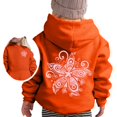 thumbnail image 1 of PMVFHDE Liquidation Sweat à Col Rond pour Filles Mode Décontractée Imprimé à Manches Longues Orange,160, 1 of 7