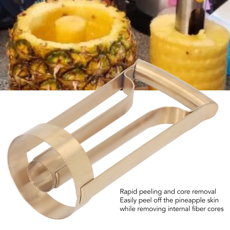 ZX Pineapple Corer Gold Stainless Steel Pineapple Corer Peeler