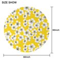 thumbnail image 2 of Round Tablecloth Celebrations Cover 60 Inch Polyester Waterproof Stain Wrinkle Free flower for Dining, 2 of 5