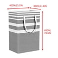 thumbnail image 2 of Folding Fabric Storage Bag, Collapsible Laundry Hamper with Handles, Multi-Purpose Organizer for Clothes, Blankets, and Bedding, Ideal for Home, Dorm, and Moving Use, 2 of 9