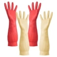 thumbnail image 4 of WORGEOUS 2 pares de guantes para lavar platos, guantes de látex reutilizables, guantes para lavar platos, guantes de cocina, 4 of 8