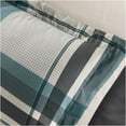 thumbnail image 4 of JERFIT 9-Piece Full Size Plaid Comforter Set with Sheets, Multicolor Microfiber Bedding Set, Hypoallergenic & Antimicrobial, 4 of 10