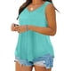 thumbnail image 3 of Craaazy Women's Oversized Sleeveless Tunic Tops, Lightweight Casual Shirt, Plus Size V Neck Loose Fit Blouse for Everyday Outfits Gifts, 3 of 7