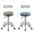 thumbnail image 3 of Uemuo Rose Flowers Pattern Round Bar Stool Seat Covers Washable Stool Cushion Slipcover Elastic Bar Chair Covers-14 inch, 3 of 7