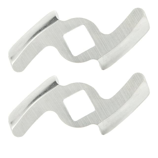 Plaque de Hachoir à Viande Plaque de Hachoir Disque Hachoir Lame de Hachoir à Viande Pièces de Hachoir à Viande 2 Pcs Lame de Hachoir à Viande Accessoire de Disque de Hachoir en Acier Inoxydable 304 pour Hachoir de Type 5#/B Trou Carré de 8mm