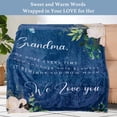 thumbnail image 2 of XZYG Grandma Birthday Blanket from Granddaughter Grandkids Grandma Blanket Super Soft Throw Burgundy Warm and Comfy Throw Blanket(30*40inch), 2 of 6