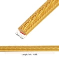 thumbnail image 2 of Moldura autoadhesiva Uxcell para paredes 0.5" x 16 ft moldura flexible de espejo dorado, 2 of 7