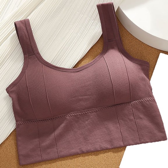 EQWLJWE Women's Bra Wire Free Underwear OnePiece Bra Everyday Underwear Wrap Chest Without Steel Ring Bras Sports Bra Holiday Clearance