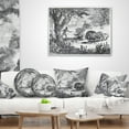 thumbnail image 4 of Designart Lion Eating Man - Animal Throw Pillow - 18x18, 4 of 5