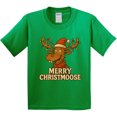 thumbnail image 3 of Inktastic Merry Christmoose Fun Holiday Marty Moose Youth T-Shirt, 3 of 5