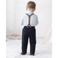 thumbnail image 2 of Dtiaagto Baby Boy Clothes Suits Toddler Dress Shirt With Bowtie Suspender Pants Outfit Sets Gentleman Wedding 1-6 Years, 2 of 5