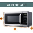 Farberware Classic 0.7 Cu. ft. 700-Watt Microwave Oven, Brushed Stainless, FMO07AHTBKJ - image 3 of 7